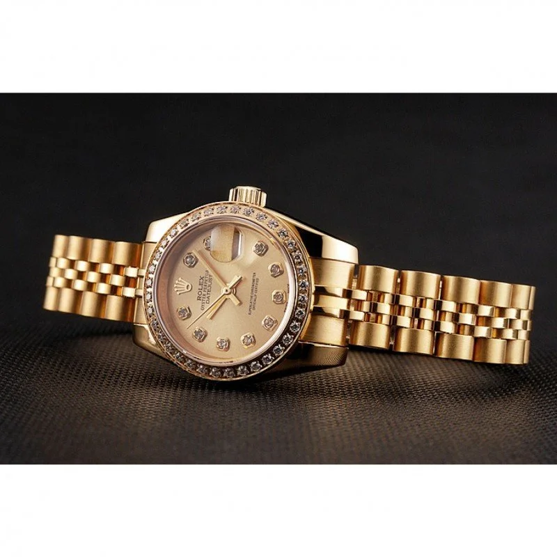 Superclone Rolex Datejust 28mm Gold Dial 1454096 - Bestter Watches