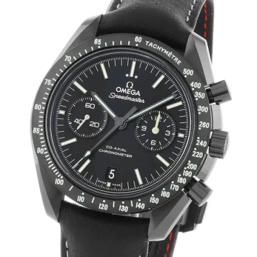 Omega Speedmaster Men Automatic Black Leather Watch O31192445101004 - Bestter Watches