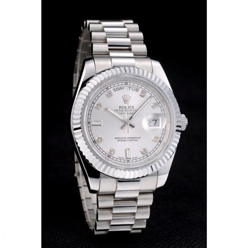 Superclone Rolex Day-Date 40mm Silver Dial 41995 - Bestter Watches
