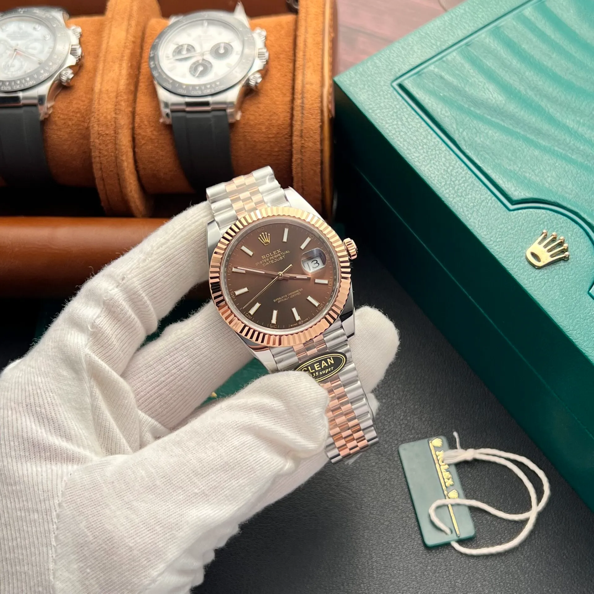 Superclone Rolex Datejust 41 mm Chocolate Dial 126331 Jubilee - Bestter Watches