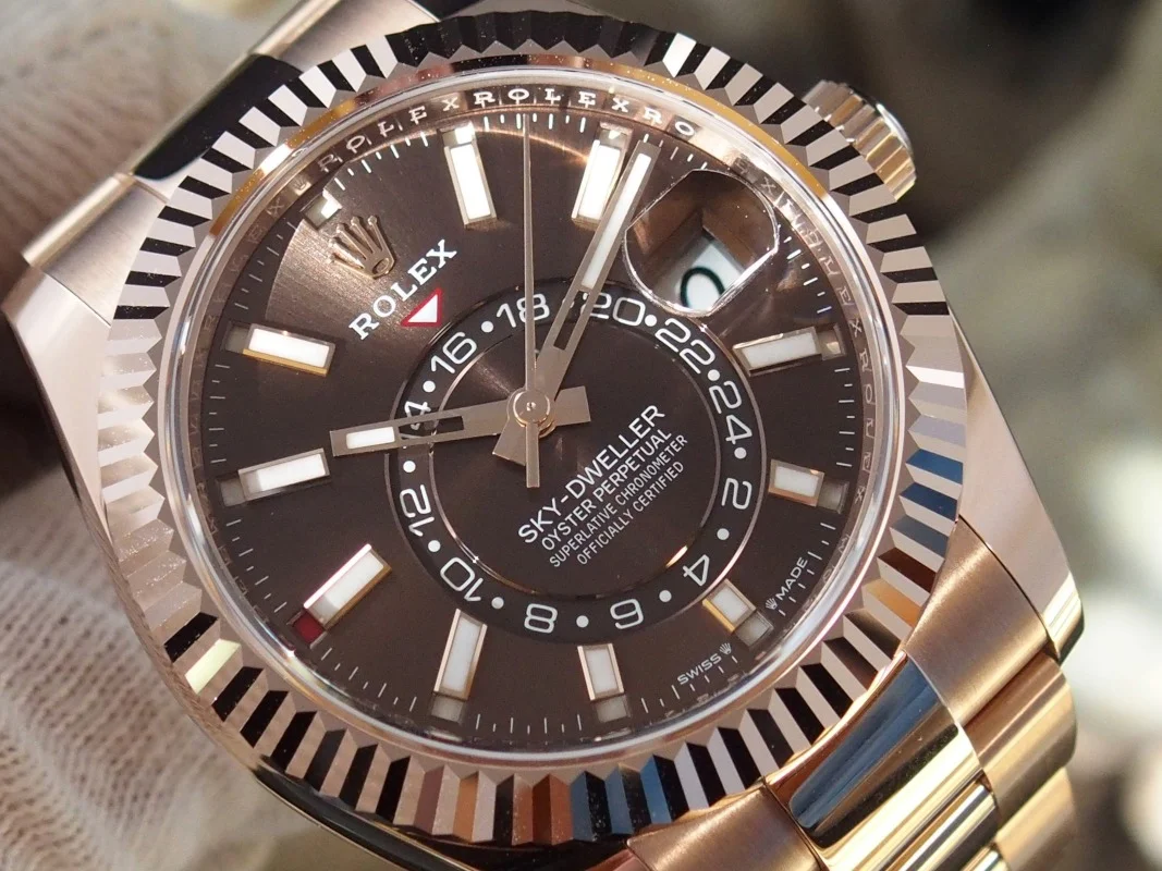 Superclone Rolex Sky-Dweller 42 mm Chocolate Dial 336935 - Bestter Watches