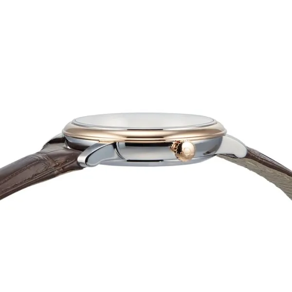 Omega De Ville Men Automatic Mother of Pearl Leather Watch O42423402002002 - Bestter Watches