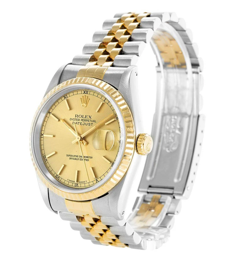 Rolex Datejust 36mm Gold Dial 16233 - Bestter Watches