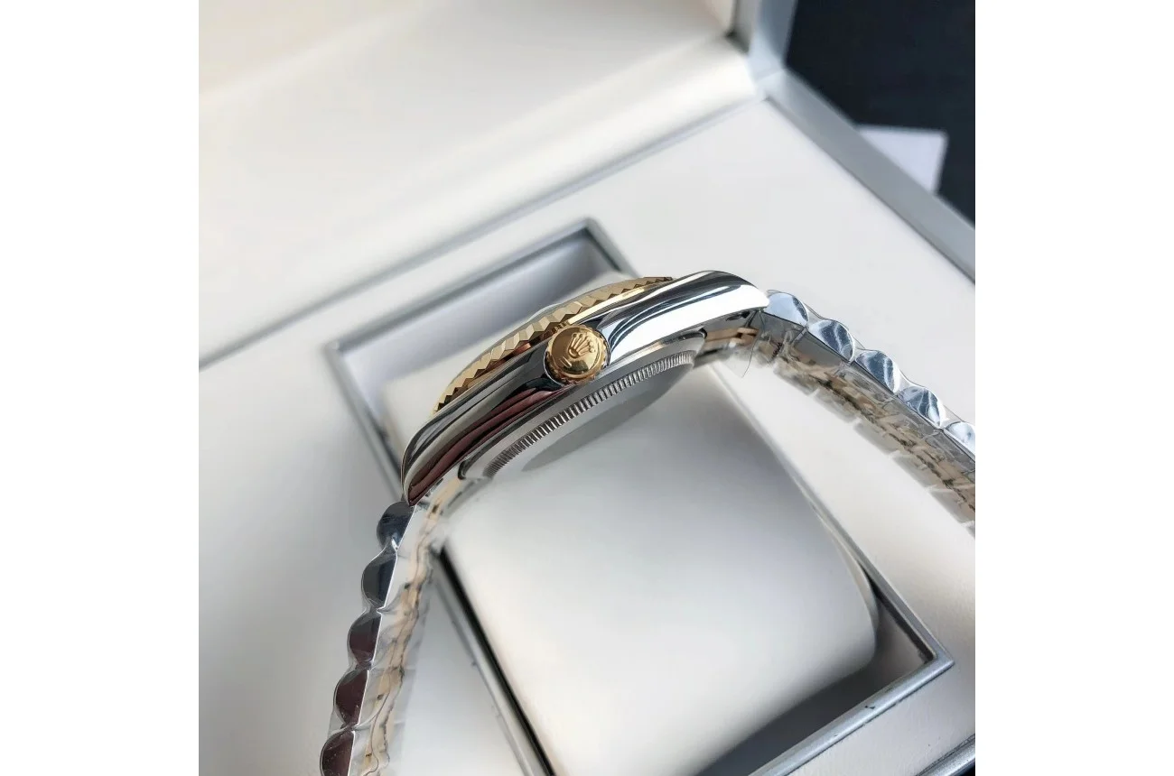 Couple Watches Rolex Datejust 36/28mm RG/SS Jub Green/Dial - Bestter Watches