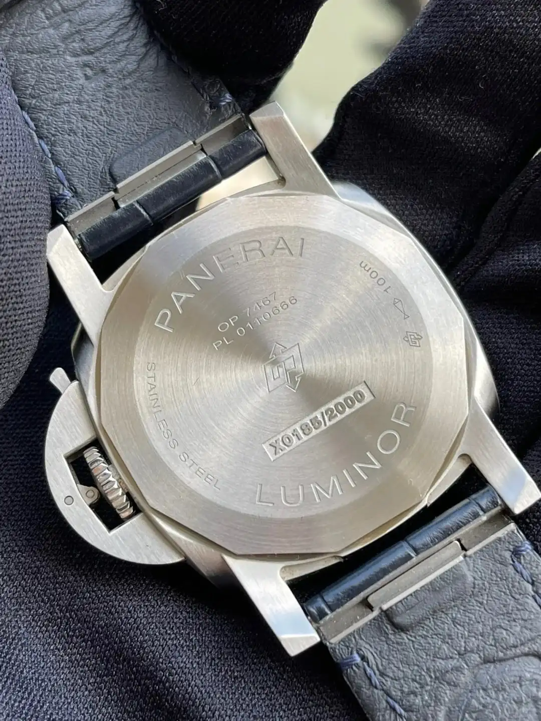 Panerai Luminor Due Unisex Automatic Blue Alligator Watch PAM01273 - Bestter Watches