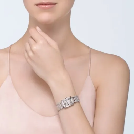 Cartier Tank Française Women Quartz Silver Stainless Steel Watch W51008Q3 - Bestter Watches