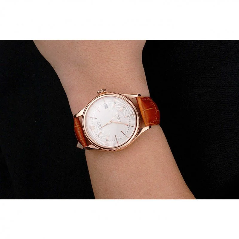 Superclone Rolex Cellini 38mm White Dial REP016812 - Bestter Watches