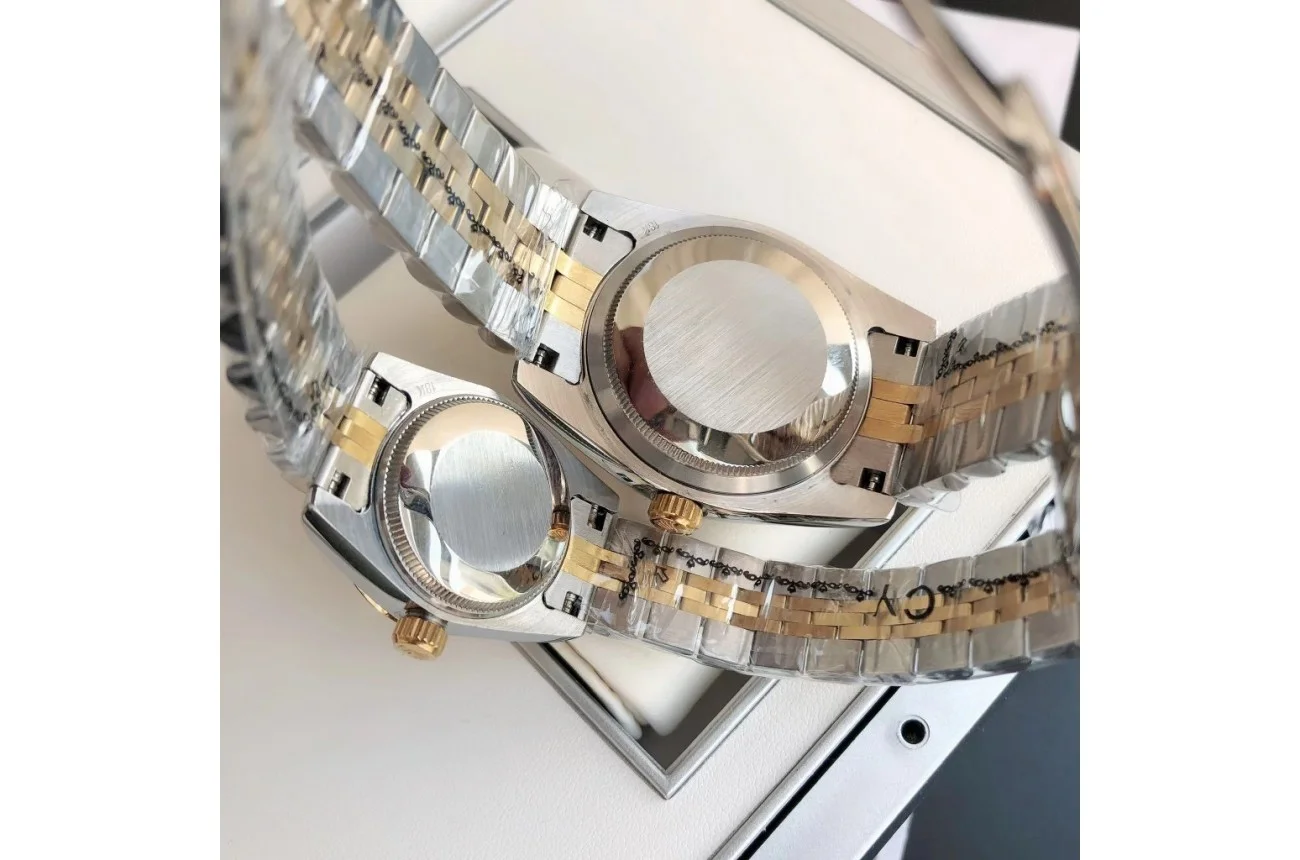 Couple Watches Rolex Datejust 36/28mm RG/SS Jub Sliver/Dia - Bestter Watches