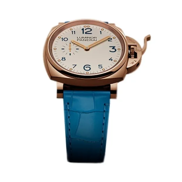 Panerai Luminor Due Men Automatic Ivory Alligator Watch PAM00741 - Bestter Watches