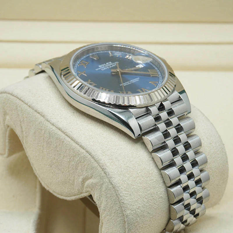 Rolex Datejust 41mm Blue Dial 126334 Jubilee Roman Dials - Bestter Watches
