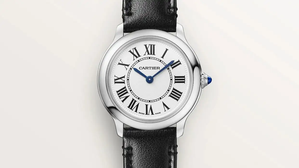 Cartier Ronde Must Women Quartz Silver Calf Watch WSRN0030 - Bestter Watches