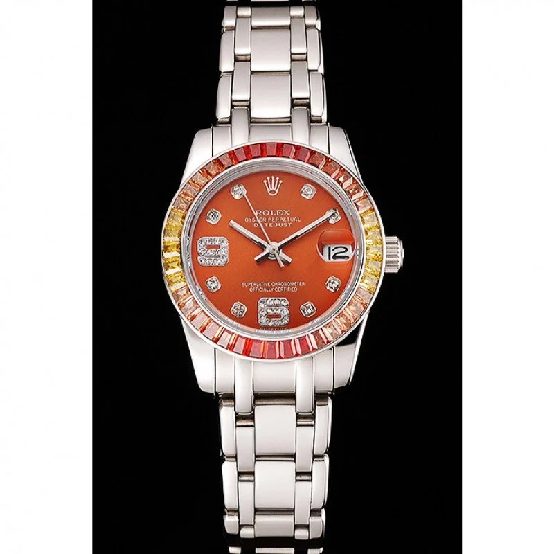 Rolex Datejust 33mm Orange Dial REP016821 - Bestter Watches