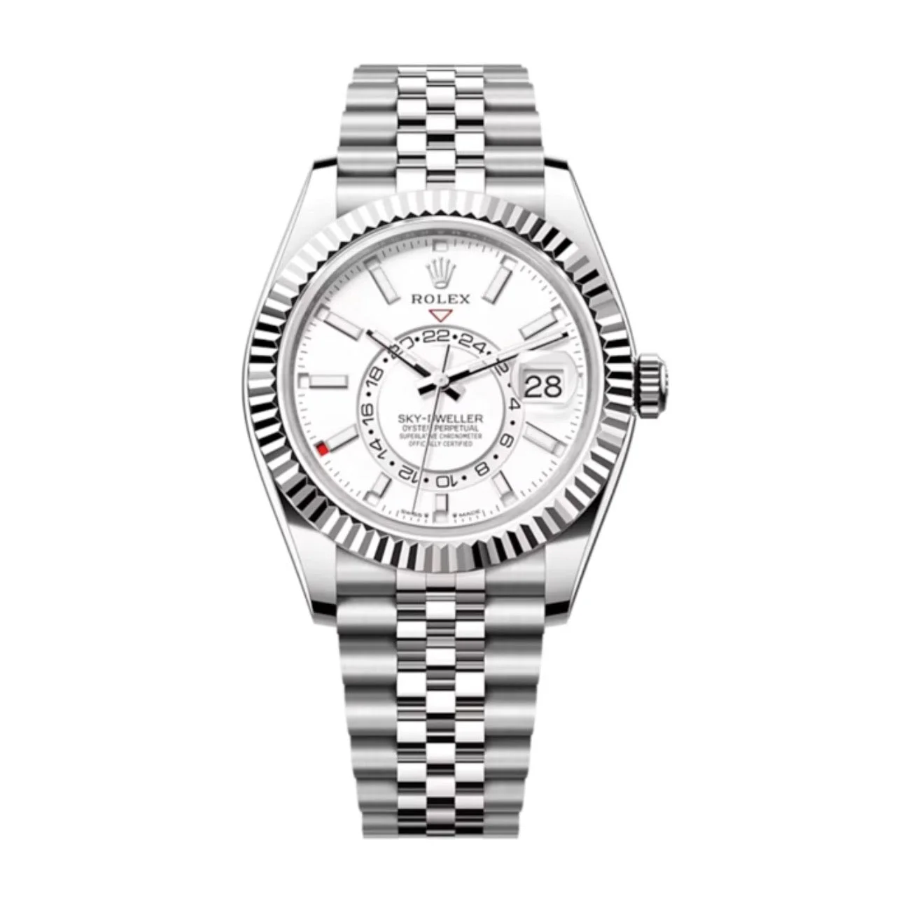 Superclone Rolex Sky-Dweller 42 mm Intense white Dial 336934 Jubilee - Bestter Watches