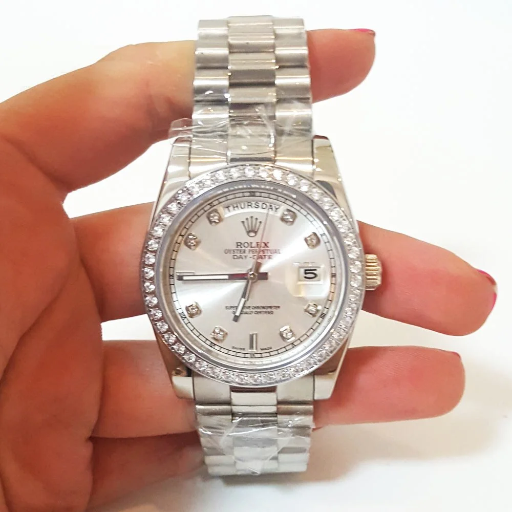 Rolex Day-Date 36mm Silver Dial 118346 - Bestter Watches