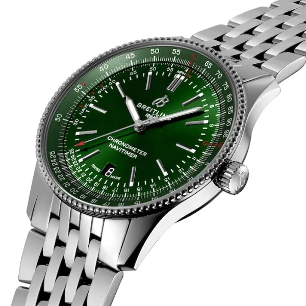 Breitling Navitimer Men Automatic Green Stainless Steel Watch A17326361L1A1 - Bestter Watches
