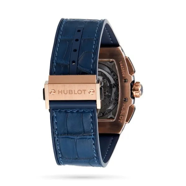 Hublot Spirit Of Big Bang Men Automatic Blue Alligator Watch 641.OX.7180.LR - Bestter Watches