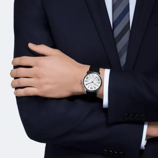 Cartier Ronde de Cartier Men Automatic Silver Leather Watch WSRN0022 - Bestter Watches