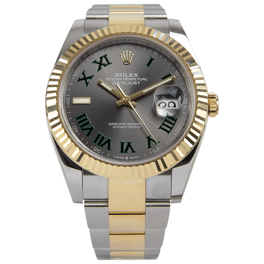 Rolex Datejust II 41mm Rhodium Dial 126333  Wimbledon  Two-Tone Oyster - Bestter Watches