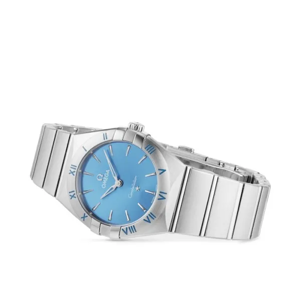 Omega Constellation Women Quartz Blue Stainless Steel Watch O13110286003001 - Bestter Watches