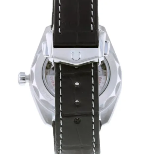 Omega Seamaster Aqua Terra Men Automatic Black Leather Watch O22013382001001 - Bestter Watches