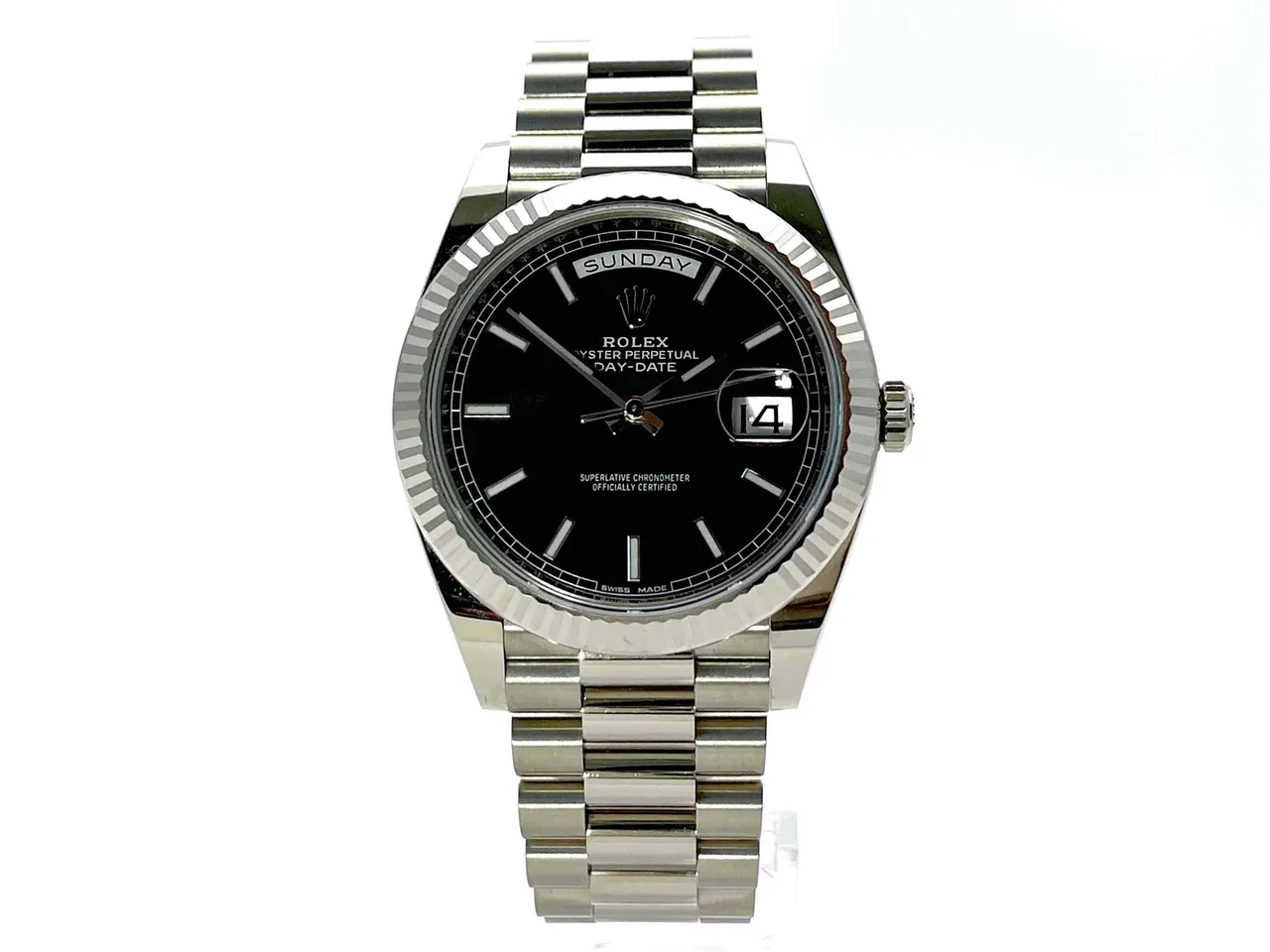 Superclone Rolex Day-Date 40mm Black Dial 228239 - Bestter Watches
