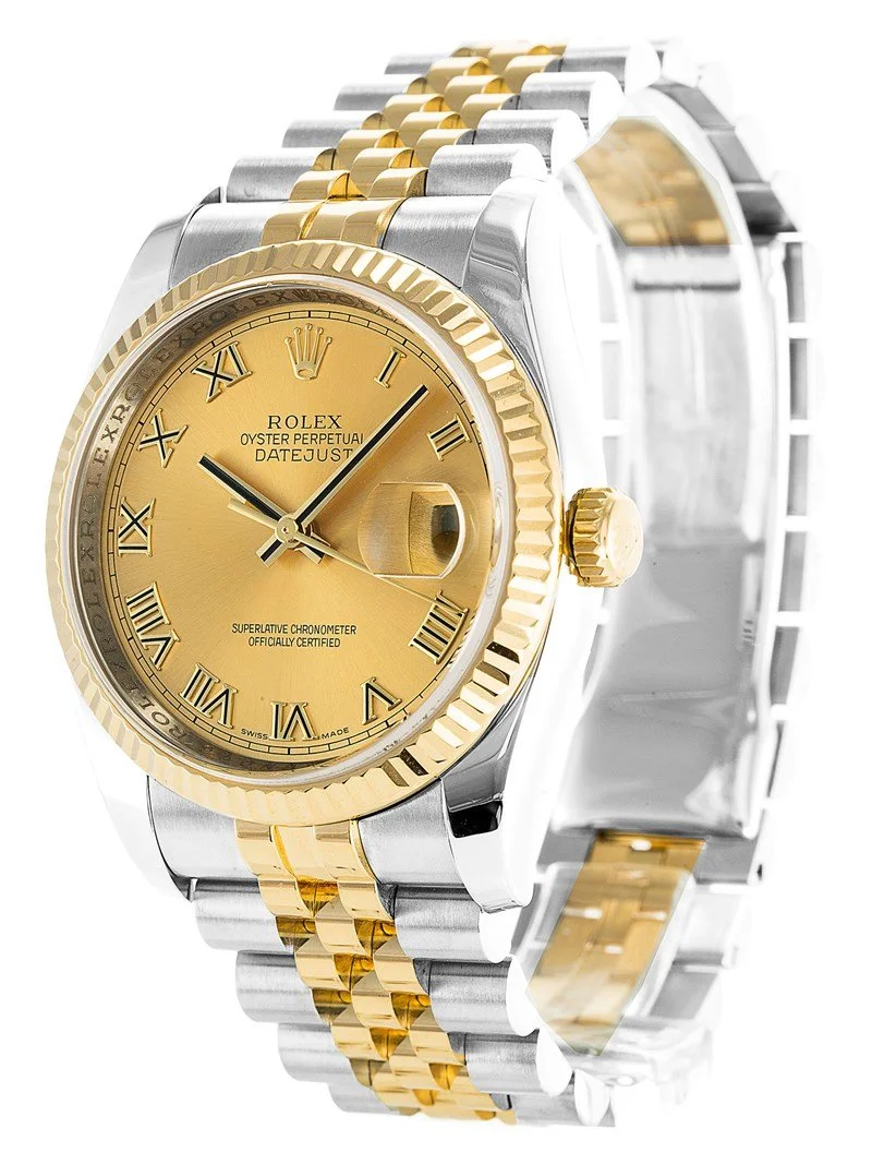 Rolex Datejust 36mm Gold Dial 116233 - Bestter Watches