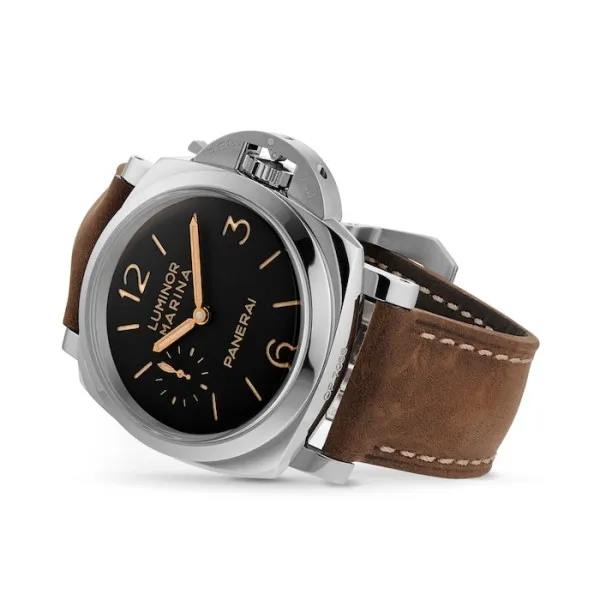 Panerai Luminor Men Automatic Black Calf Watch PAM00422 - Bestter Watches