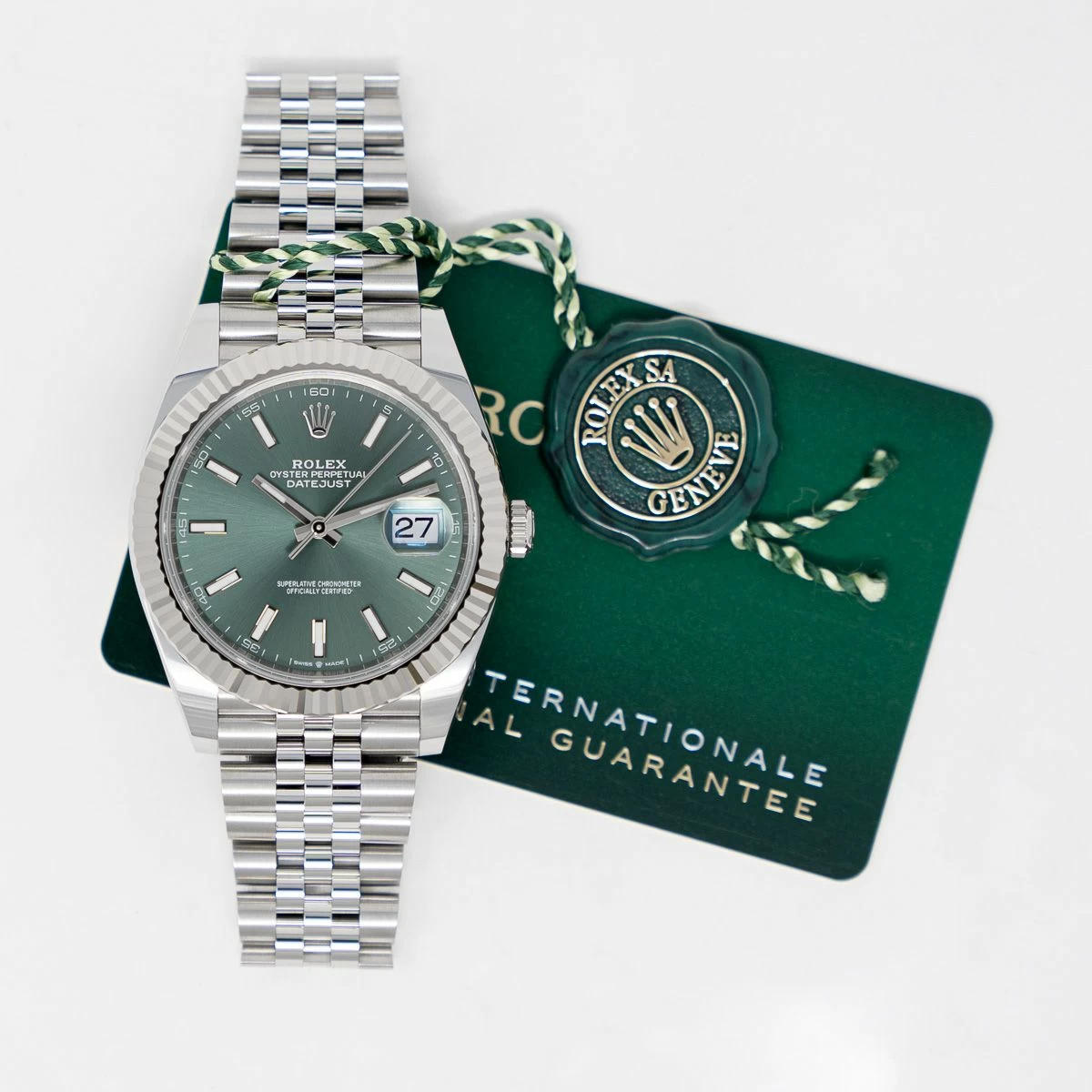 Rolex Datejust 41mm Green Dial 126334 Jubilee - Bestter Watches