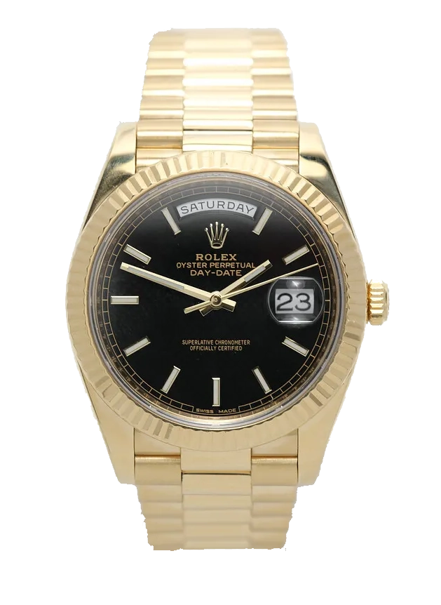 Superclone Rolex Day-Date 40 mm Black Dial 228238 - Bestter Watches