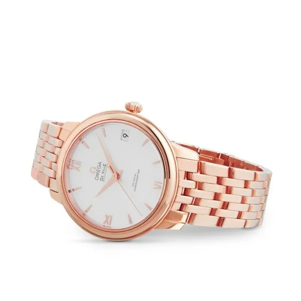Omega De Ville Women Automatic Mother of Pearl 18ct Rose Gold Watch O42450332005002 - Bestter Watches