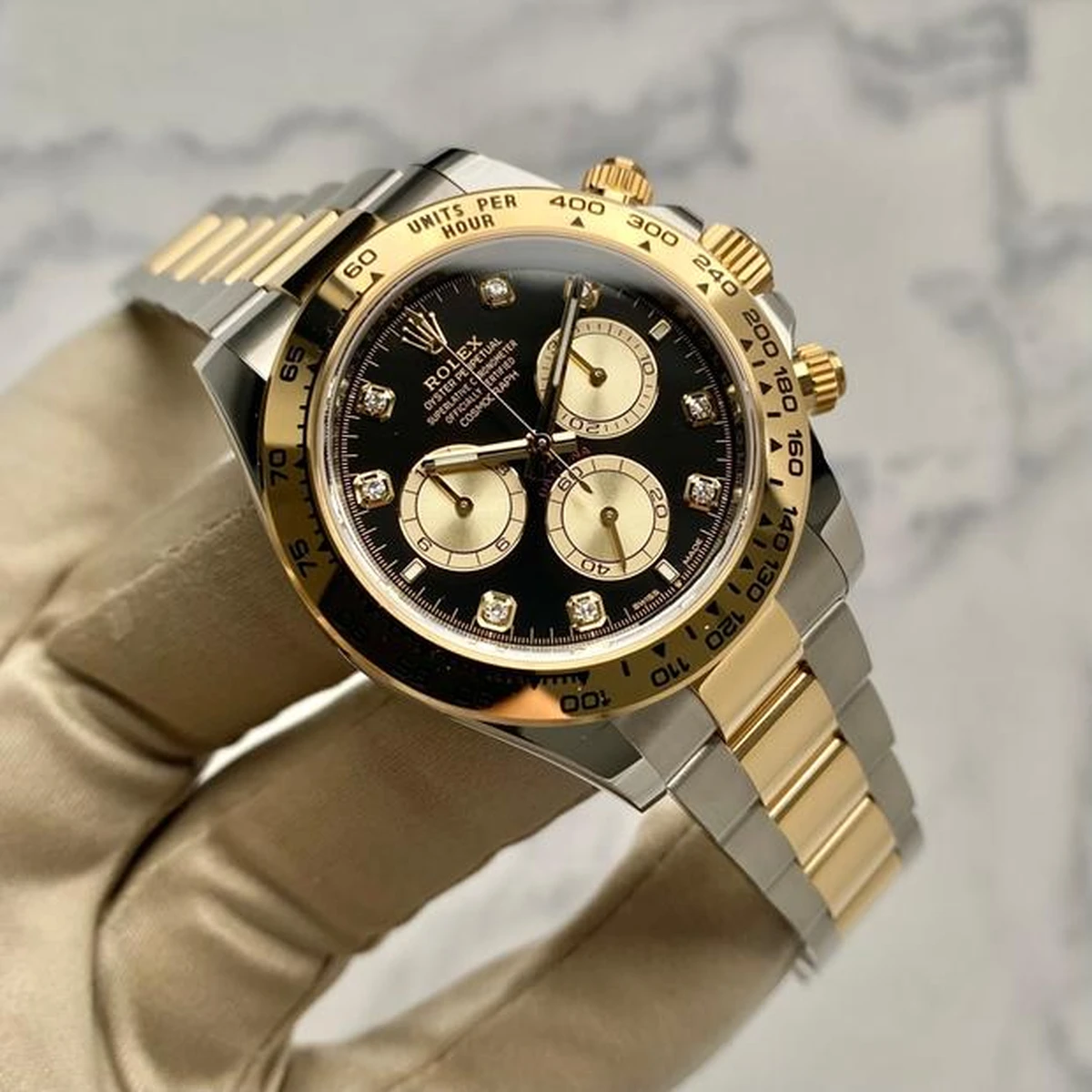 Superclone Rolex Daytona Black Diamond Dial 126503 - Bestter Watches