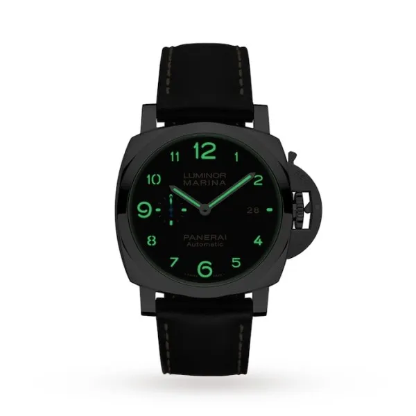 Panerai Luminor Men Automatic Black Calf Watch PAM01359 - Bestter Watches