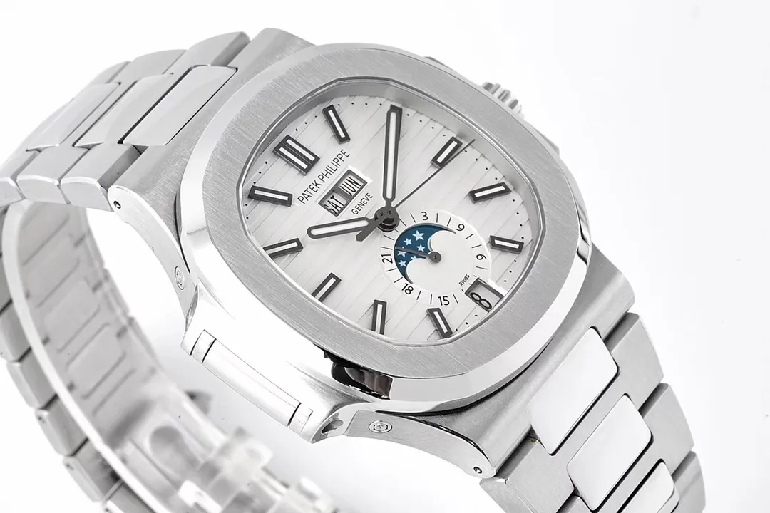 Patek Philippe Nautilus Silver Annual Calendar - Bestter Watches