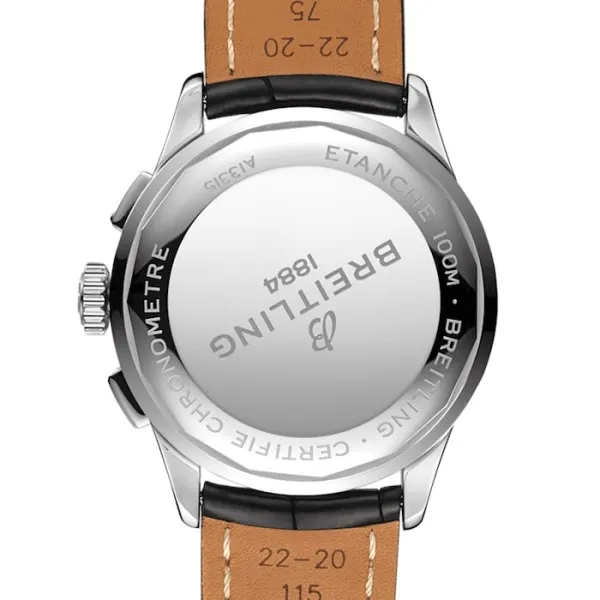 Breitling Premier Men Automatic Black Crocodile Watch A13315351B1P1 - Bestter Watches