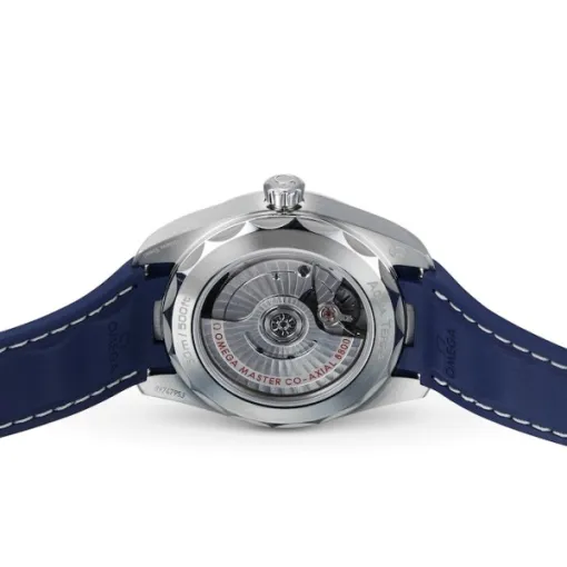 Omega Seamaster Aqua Terra Men Automatic Blue Rubber Watch O22012382003001 - Bestter Watches