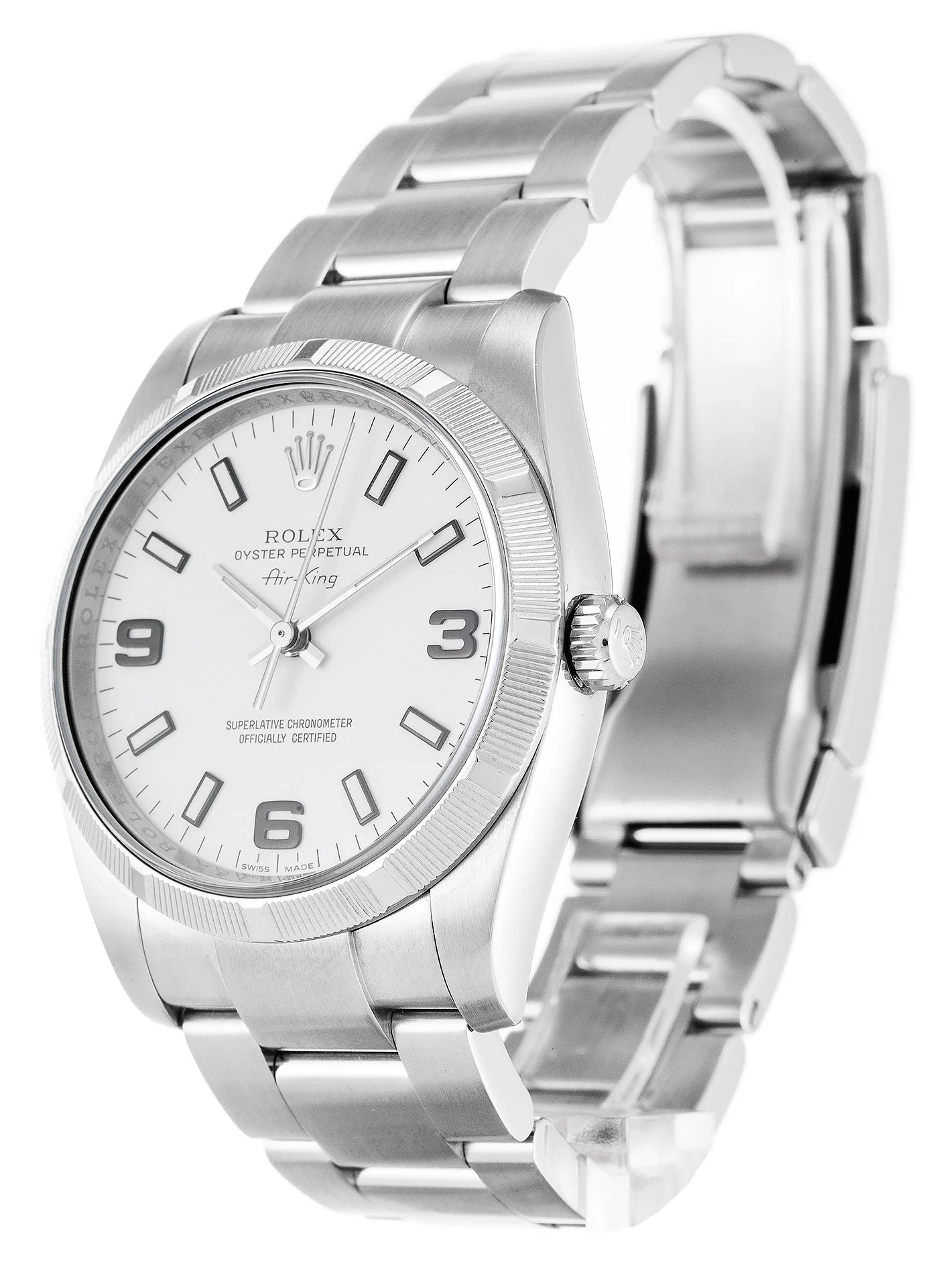 Rolex Air-King 34mm White Dial 114210 - Bestter Watches