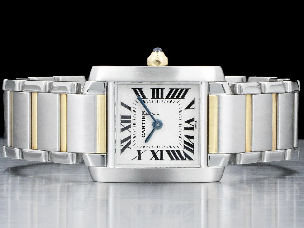 Cartier Tank Française Women Quartz Silver Bicoloured Watch W2TA0003 - Bestter Watches