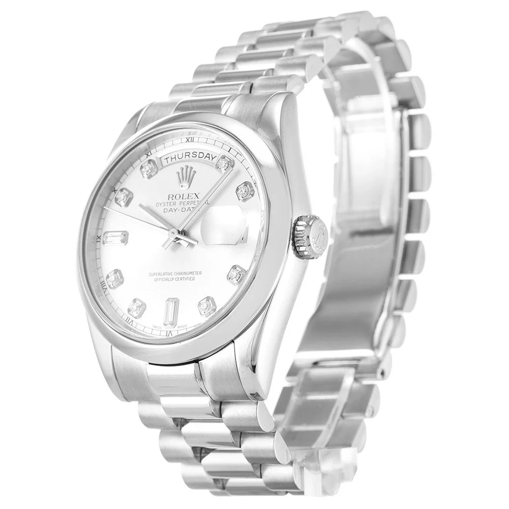 Rolex Day-Date 36mm Silver Dial 118209 - Bestter Watches
