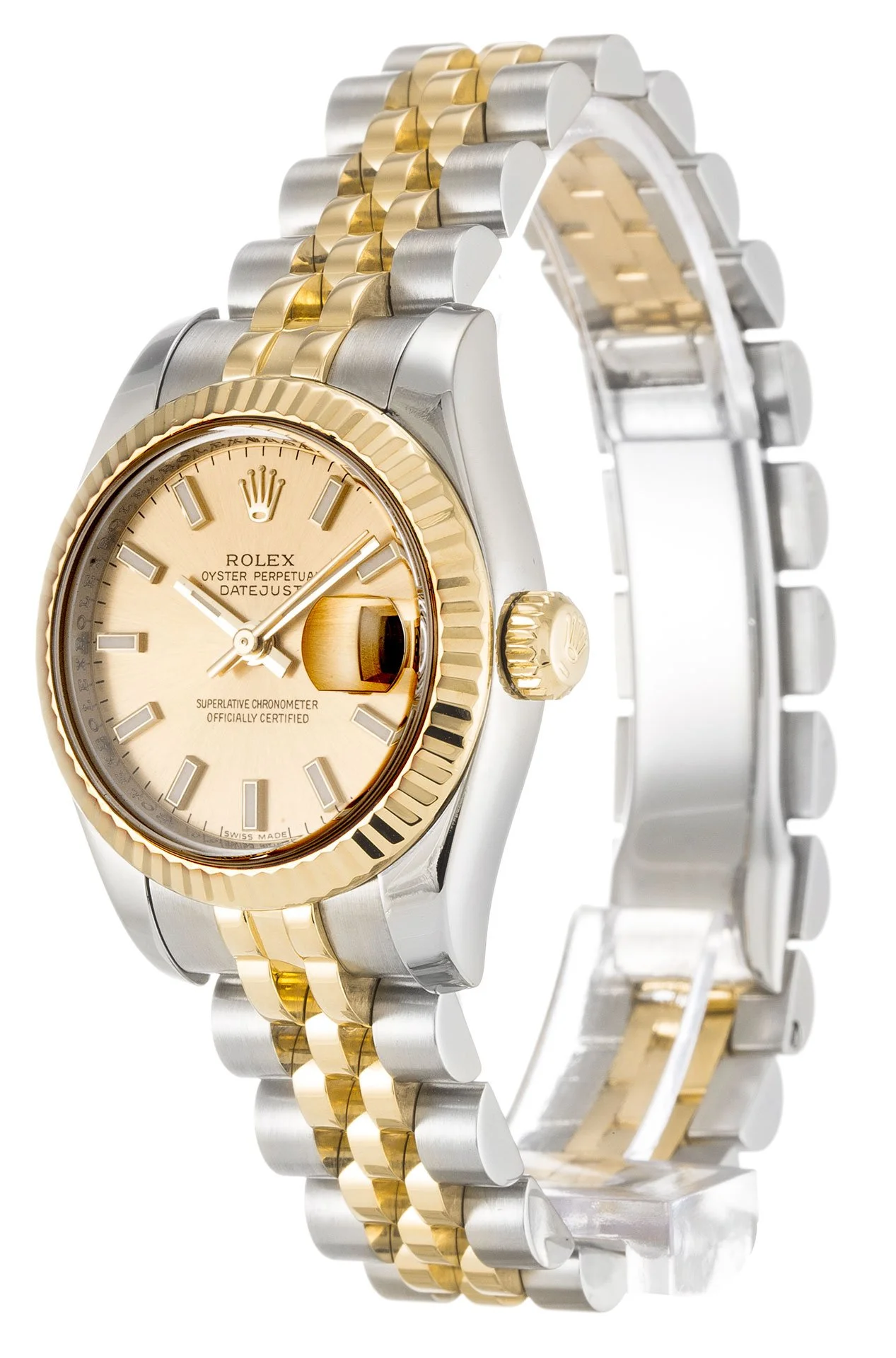 Rolex Lady-Datejust 26mm Champagne Dial 179173-3 - Bestter Watches