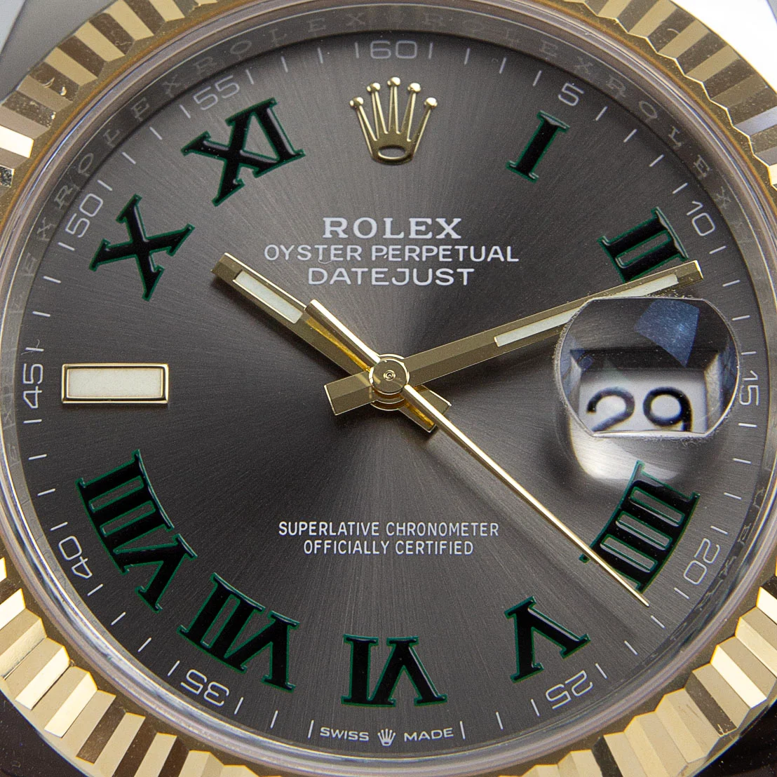 Rolex Datejust II 41mm Rhodium Dial 126333  Wimbledon  Two-Tone Oyster - Bestter Watches