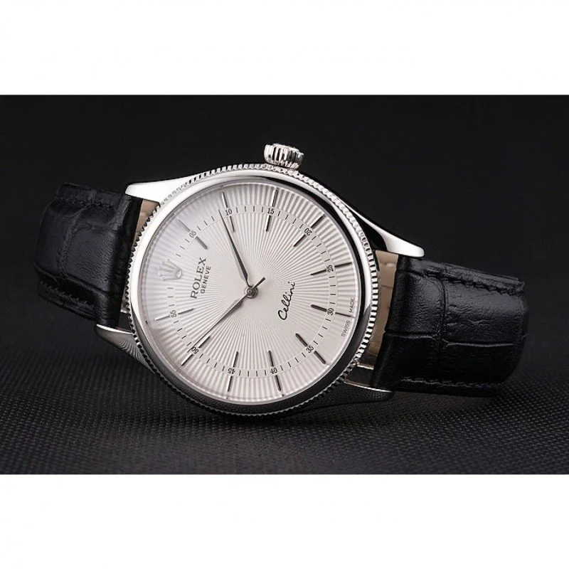 Superclone Rolex Cellini 38mm White Dial REP016805 - Bestter Watches