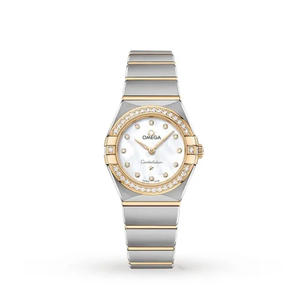 Omega Constellation Women Quartz Mother of Pearl Stainless Steel Watch O13125286052002 - Bestter Watches