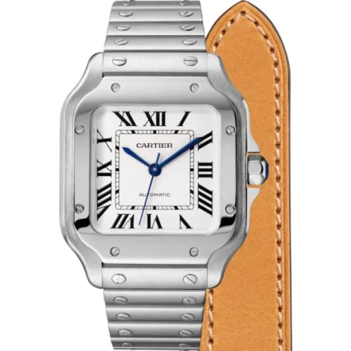 Cartier Santos de Cartier Men Automatic Silver Stainless Steel Watch WSSA0029 - Bestter Watches