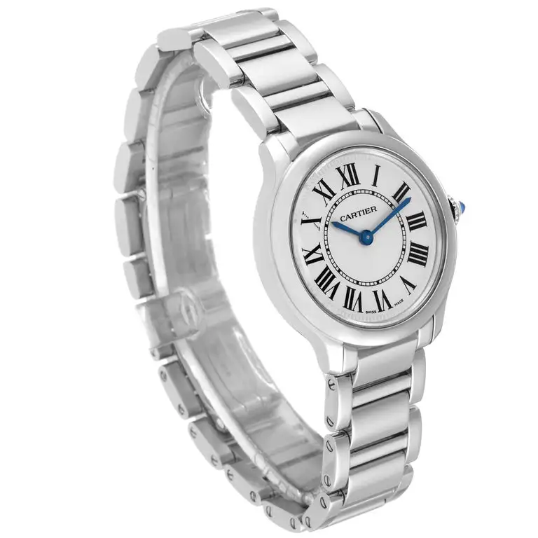 Cartier Ronde Must Women Quartz Silver Calf Watch WSRN0033 - Bestter Watches