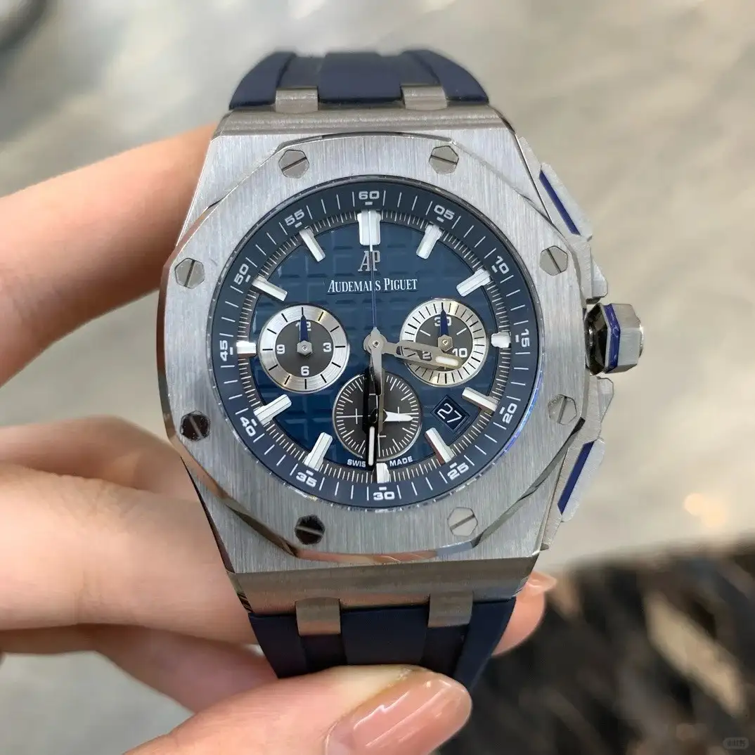 Audemars Piguet Royal Oak Offshore Selfwinding Chronograph Blue, Silver 26480TI.OO.A027CA.01 - Bestter Watches