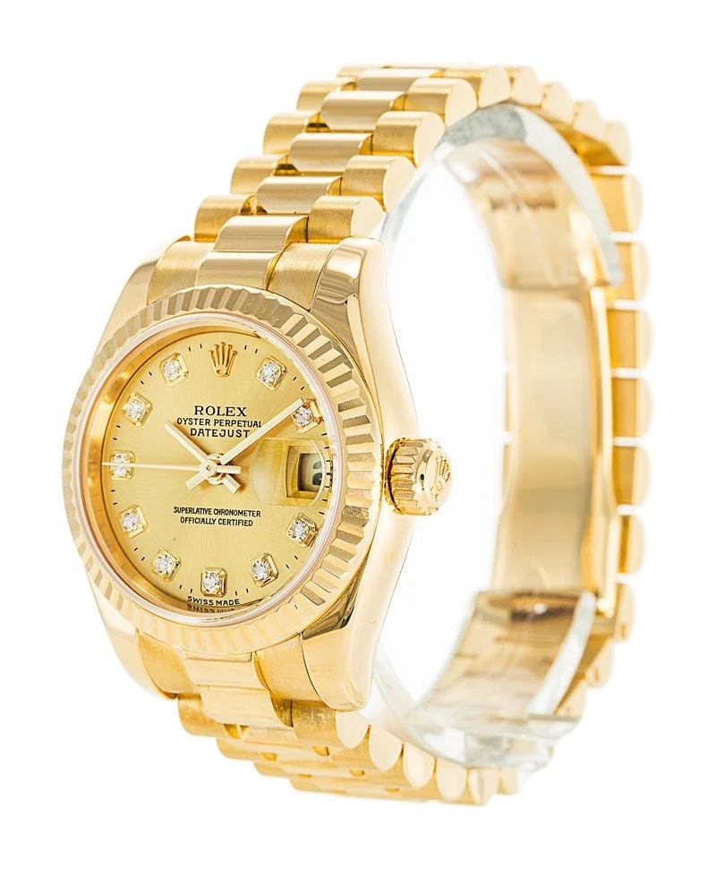Rolex Datejust 26mm Gold Dial 179178 - Bestter Watches