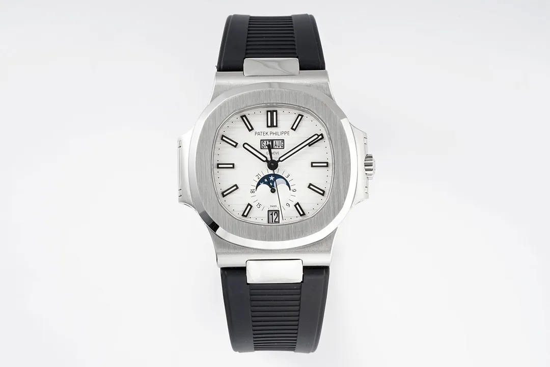 Patek Philippe Nautilus Blue Rubber Strap Watch - Bestter Watches