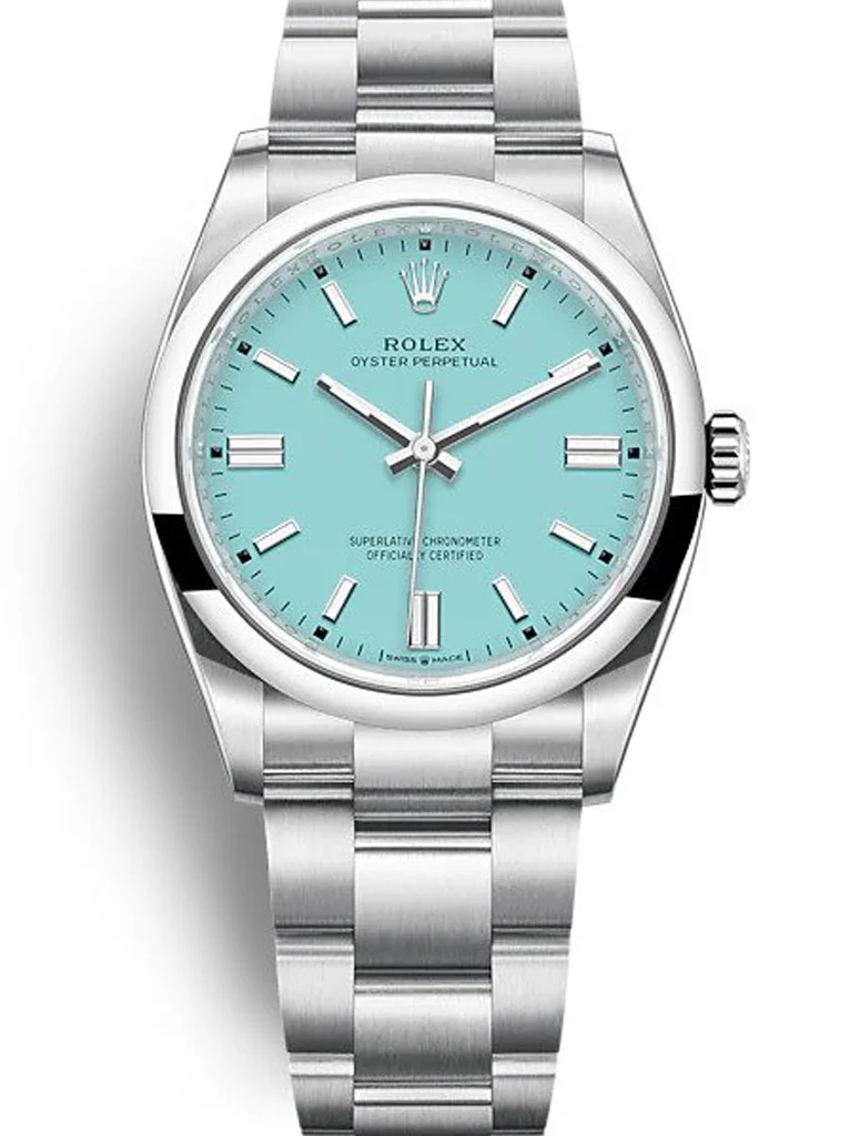 Rolex Oyster Perpetual 36mm Tiffany Blue Dial 126000 - Bestter Watches
