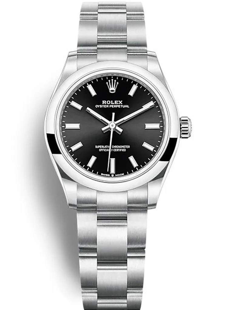 Rolex Oyster Perpetual Lady 31mm Black Dial 277200 - Bestter Watches