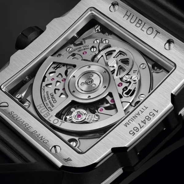 Hublot Square Bang Men Automatic Skeleton Rubber Watch 821.NX.0170.RX - Bestter Watches